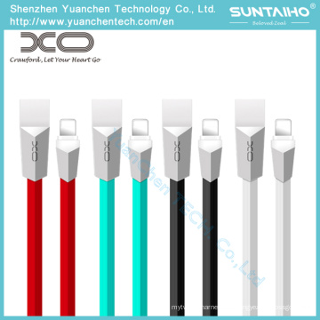 TPU flach Rhombic Design Lade Micro USB Cord Daten Sync Lightning Kabel für iPhone Android Phone